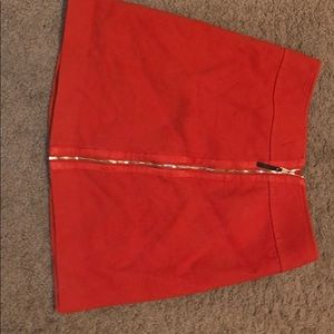 Burnt orange skirt